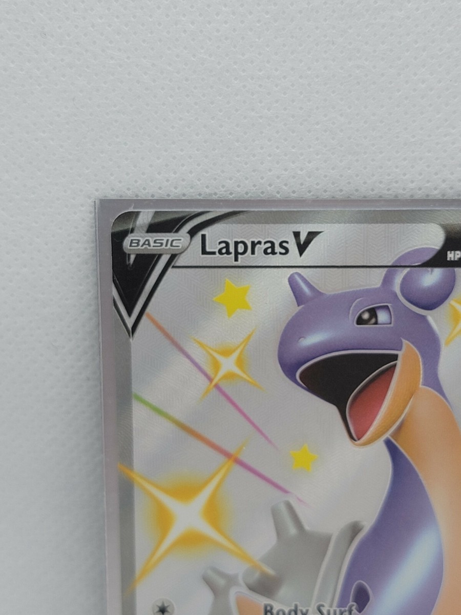 lapras v pokemon card Sword & Shield Base Set Ultra Rare #189 Evolves from Lapras V Type Lapras V Ultra Rare -