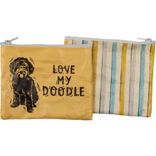 Doodle Zippered Pouch Bag