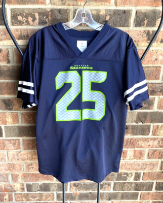 NFL Seattle Seahawks Richard Sherman 25 NFL Team Apparel Blue