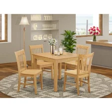 5  Pc  Kitchen  Table  -  square  Table  and  4  Kitchen  Dining  Chairs
