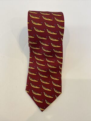 VENICE GONDOLAS Men's Silk Tie Fabris Venezia ITALY