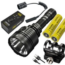 Linterna recargable USB NITECORE P30i con montaje GM02 y batería extra NL2150HPi