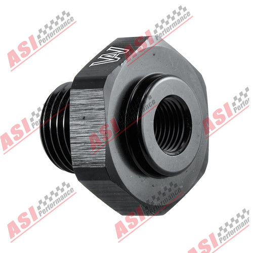 M16x1.5MM to 1/8 NPT For GM LS Engine Oil Port Gauge Oil Supply Access BLACK ASI - Picture 6 of 7