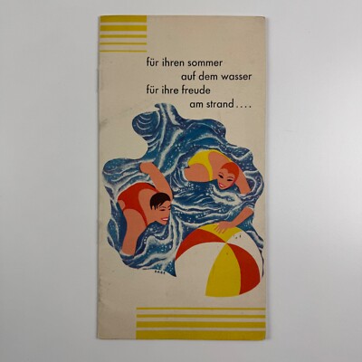 Faltblatt Art Deco Bademode Grumach | Antonius Page für Crawfords Werbeagentur