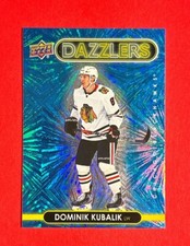 Dominik Kubalik ~ 2021-22 Upper Deck Series 1 Hockey ~ Dazzlers Blue #DZ-12