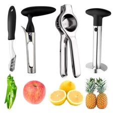 Pineapple Corer Peeler Slicer Cutter Lemon Press Squeezer Manual Juicer Apple An