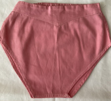 Diaper Cover Pink Cotton Fabric Infant SZ Elastic Waist Hand Made Slip On Style