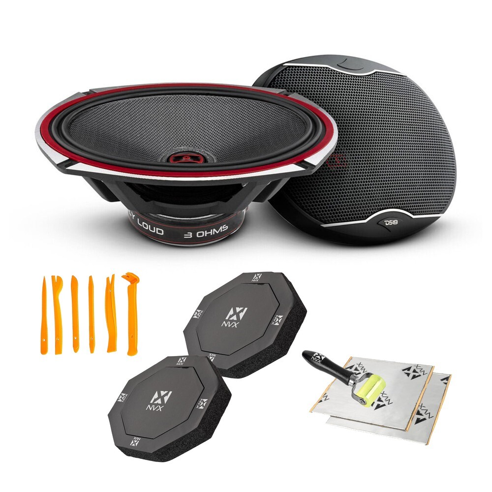 DS18 EXL-SQ69 320 Вт 6x9 коаксиальных динамиков с монтажным комплектом NVX 3759000₽