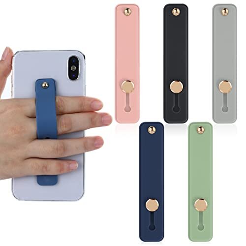 Set Di 6 Portacellulare Da Dito In Silicone – Anelli Telescopici Multiuso Per Tutti Gli Smartphone