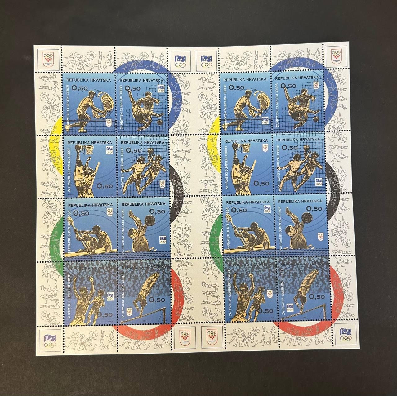 Croatia 1994 mini-sheet of stamps Mi# Olympics  MNH