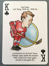 Syd Howe Detroit Red Wings NHL Hockey Heroes by Hero Decks Playing Card