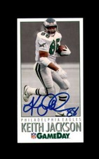 Keith Jackson Signed 1992 NFL GameDay Philadelphia Eagles Autograph