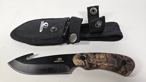Mossy Oak 4 Inch Fixed Blade Gut Hook Knife New