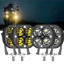 2/4 x 3inch LED Work Light Spot Cube Pods Bar Driving Fog Lamp Offroad Truck SUV