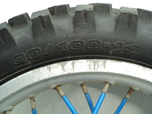 Honda XR80R Yamaha YZ80 #D156 Rear 14 Inch Spoked Wheel & Tire - Picture 3 of 11