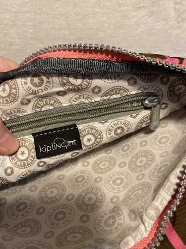 Kipling Messenger Travel Crossbody Bag passport Pinks Brown 7 Pockets - Picture 12 of 18