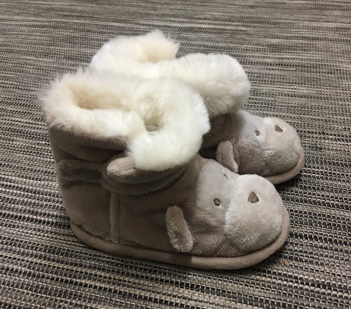 Slipper Boots White Company Booties Aroma Home Microwavable Teddy Slipper  Boots Cream