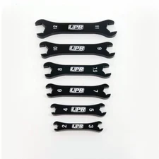 UPR 6pc AN Wrench Set 2AN-12AN - (NEW) BLACK PHANTOM Wrench Set 7075 Billet