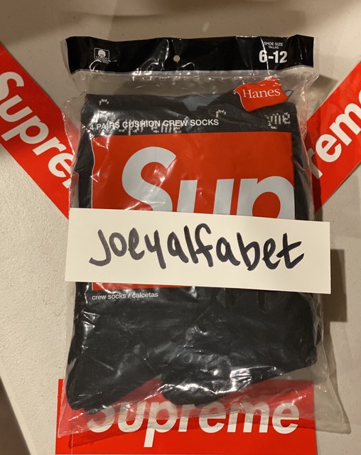 supreme x hanes socks