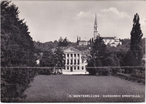 MONTEBELLUNA - TREVISO - CONSORZIO BRENTELLA - VIAGG. 1950 -81648-