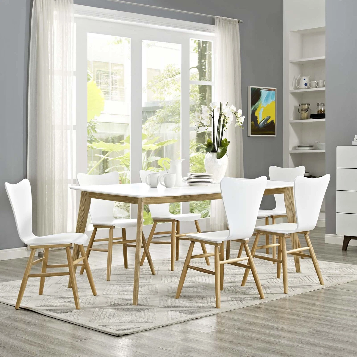 White table top wood sales legs