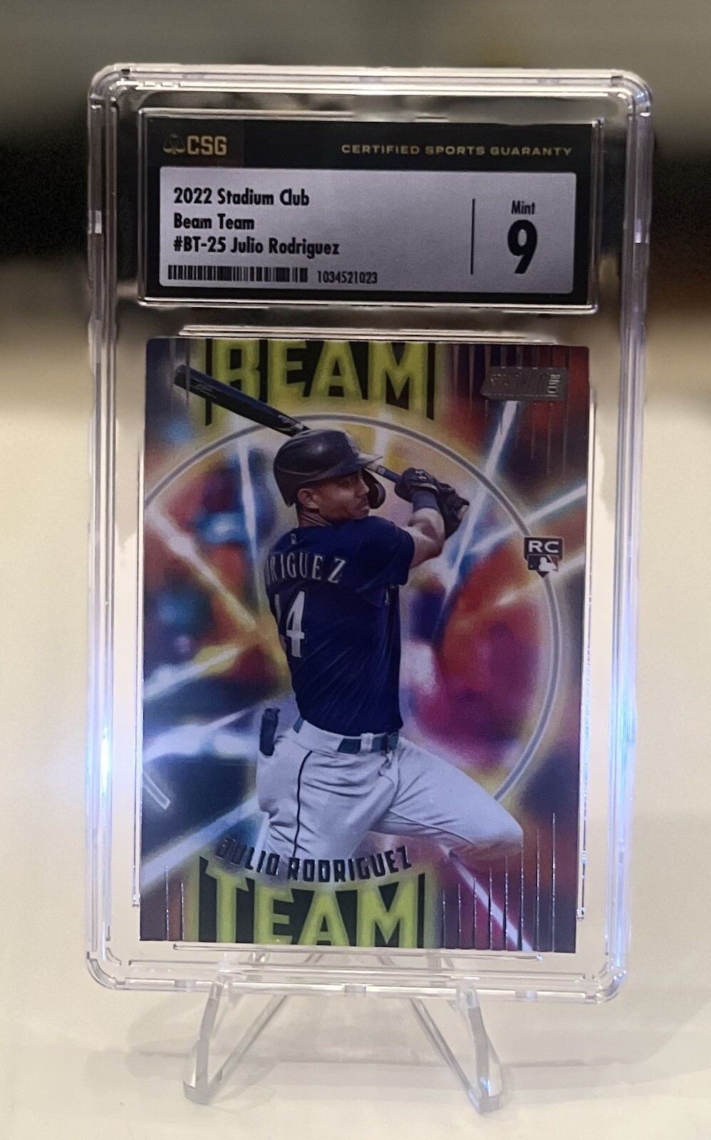 2022 Topps Stadium Club Julio Rodriguez Beam Team RC SP Image Variation CaseHit