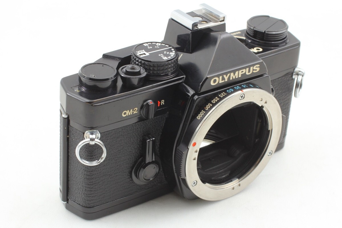★ OLYMPUS OM-2 BLACK + ★ 標準レンズ 50mm CLA'd【 Near Mint+++ w/Case 】Olympus OM-2 Black SLR 50mm F