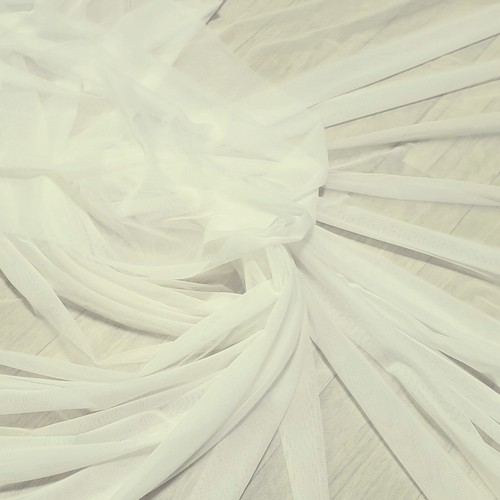 Soft Super Power Mesh Tulle 4W stretch Fabric Sheer Net Veils Dresses Bridal 60" - Picture 65 of 66