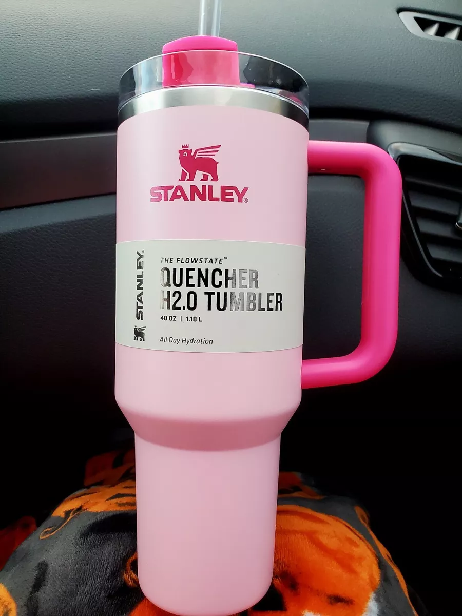 NEW Stanley 40oz Stainless Steel Flowstate Quencher-Pink Flamingo