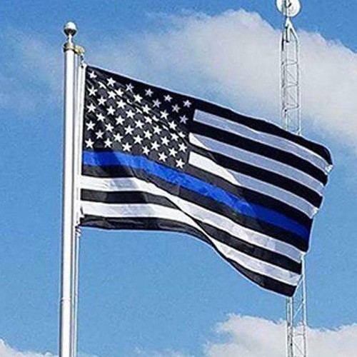 3x5 Blue Line American Flag Printed Back the Blue Indoor/Outdoor - Picture 5 of 5