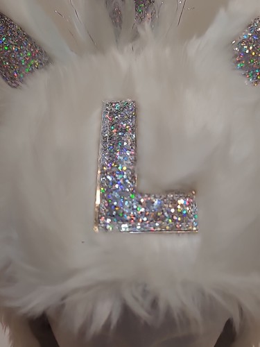 Justice Unicorn Faux Fur Earflap Initial "L" Beanie Hat Mohawk Mane Sparking OS - Picture 6 of 21