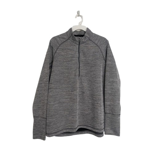Volvo-Car Marke Damen 1/4 Zip Pullover Langarm Pulli meliert grau Gr. XL