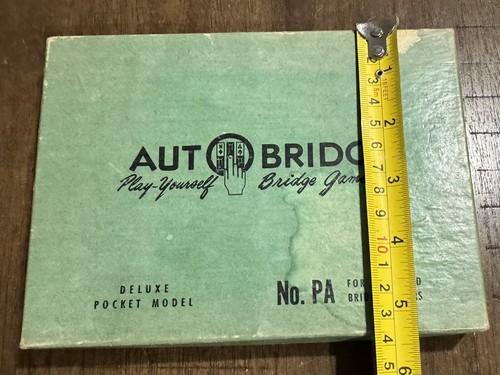 Vtg AutoBridge Play Yourself Bridge Game 1957 Deluxe Pocket Model w/Manual - Picture 2 of 14