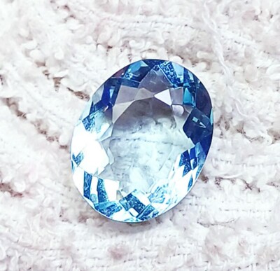 Aquamarin Oval-Schliff 9.75 Ct Zertifiziert Lose Edelstein GGL