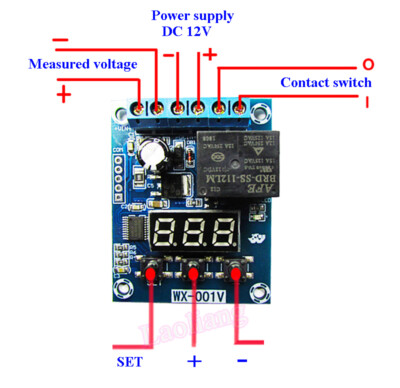 Voltage Detection Module Relay Switch Charging Discharge Monitoring Protection  