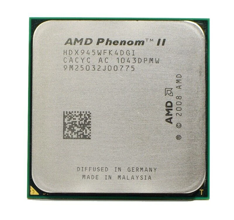 AMD Phenom II X4 945 HDX945WFK4DGM Quad Core 3GHz 6MB Socket AM2+ AM3 Processor - Image 4 of 4