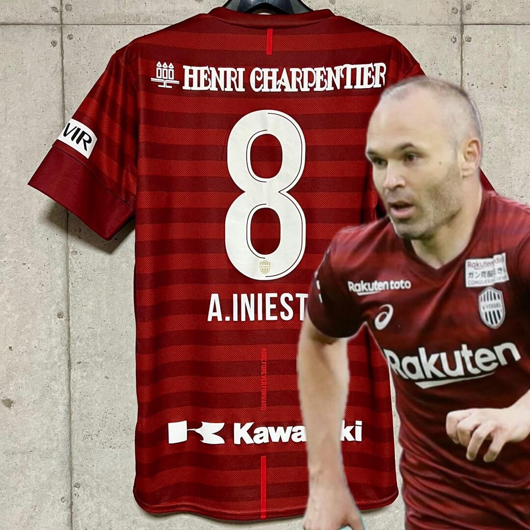 M*４様 ヴィッセル神戸　ホーム　No.8 A.INIESTA M*4様 ヴィッセル神戸 ホーム No.8 A.INIESTA ASICS ヴィッセル