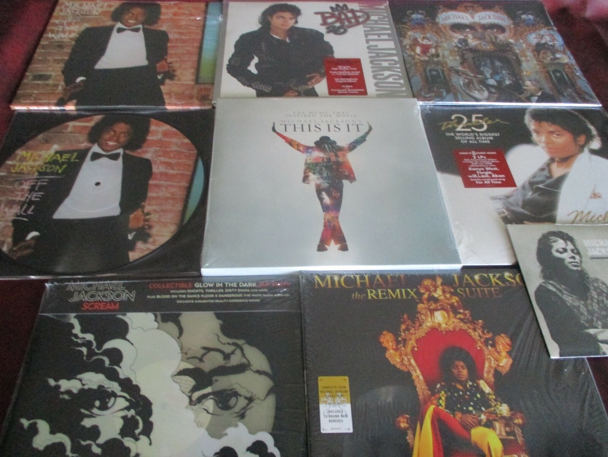 MICHAEL JACKSON RARE THIS IS IT BOX 25TH ANNIVERSARY ISSUES + OFF