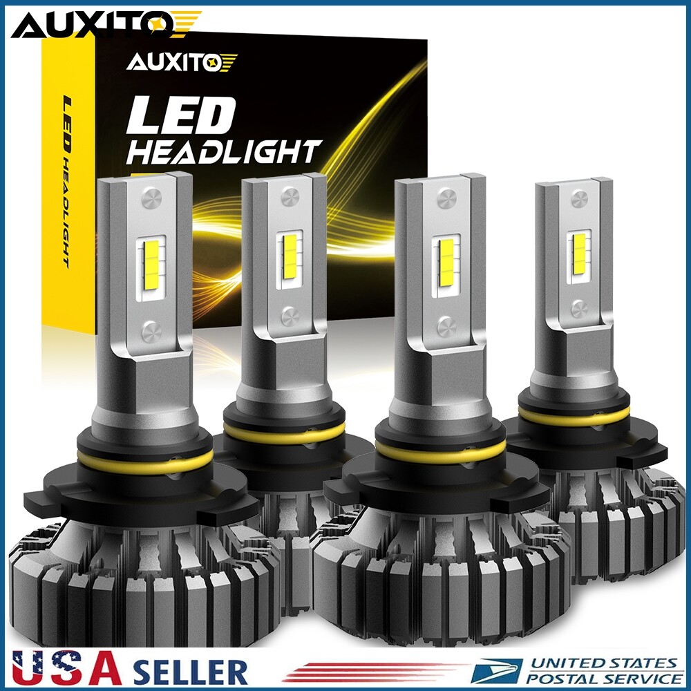 AUXITO 9005 9006 LED Headlight Bulb Combo High Low Beam 6500K Super Bright