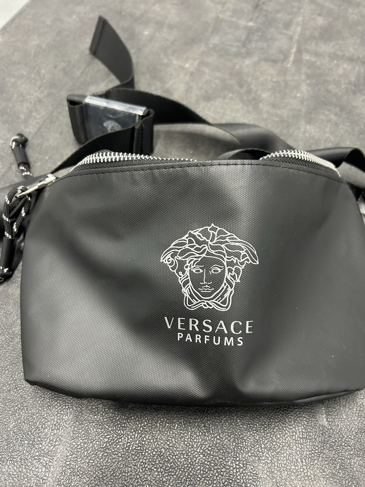 Versace Medusa Belt Bag Black Unisex Fanny Pack Crossbody Travel Pouch