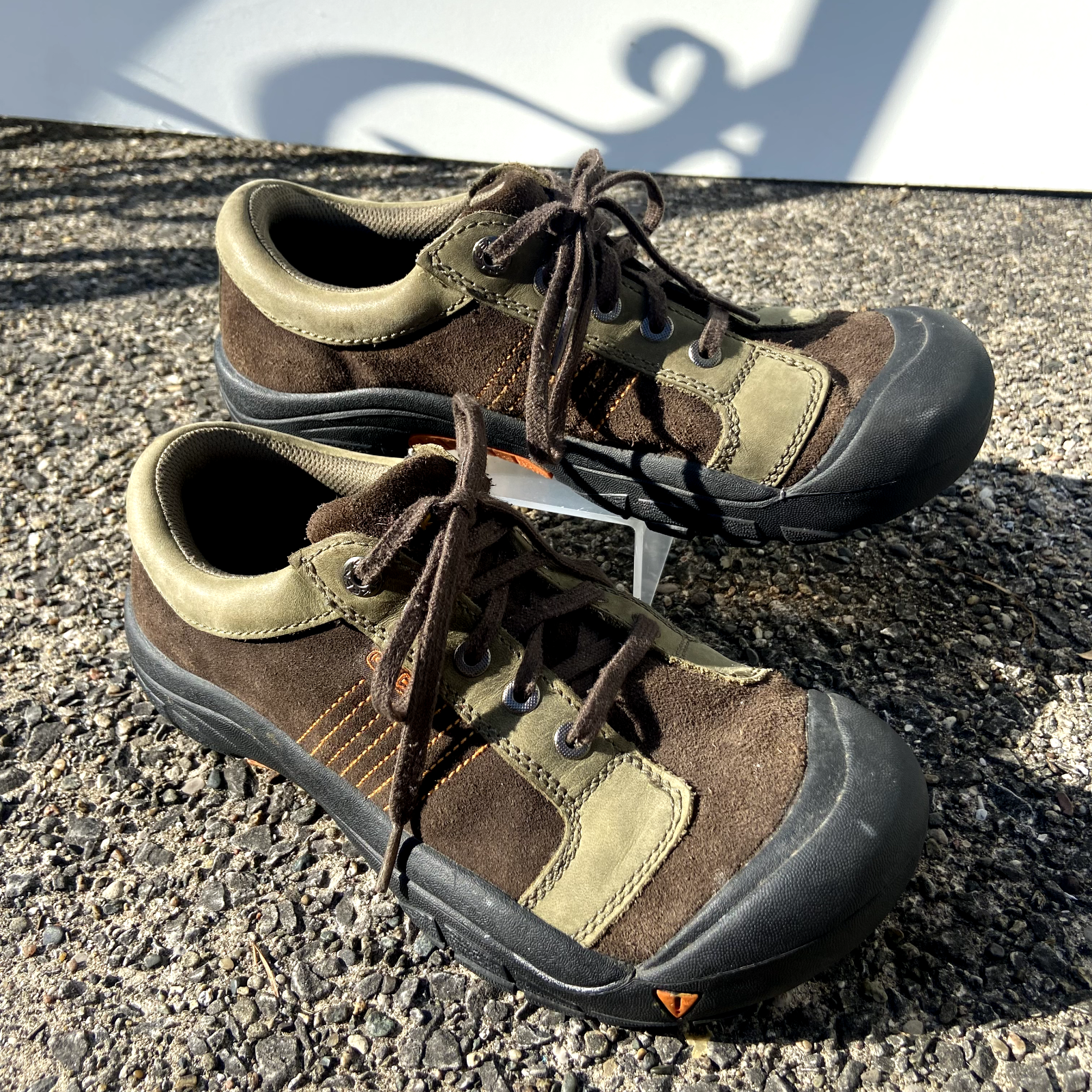 Scarpe uomo Keen taglia 6 passeggio escursionismo marroni giovani stringate pelle EU 39 stringate