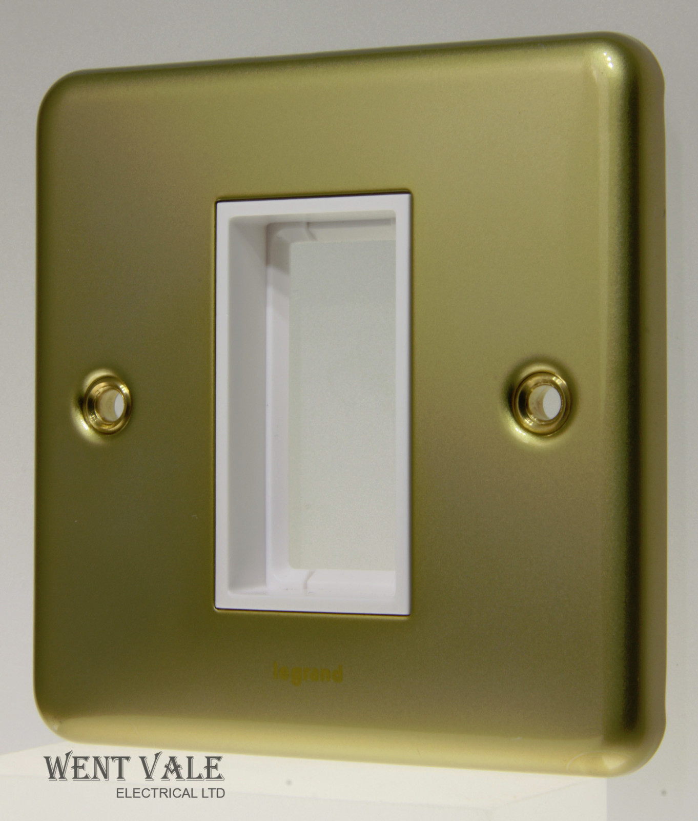 Legrand Synergy Satin Brass - 7334 91 - 1g 1mod Carrier Plate For Arteor Modules
