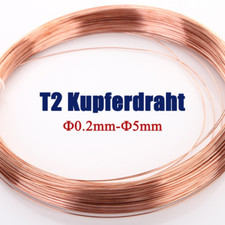 1Kg Czysty kabel miedziany Blanker Drut miedziany Solidny okrągły szpula Średnica: 0,2-5mm