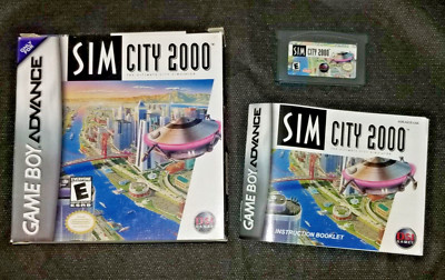 SimCity 2000 (Nintendo GBA, 2003) Good Condition, Tested, Includes
