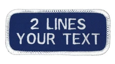 2 LINE Work Shirt-Personalized & Embroidered Identification patches-Custom Made!