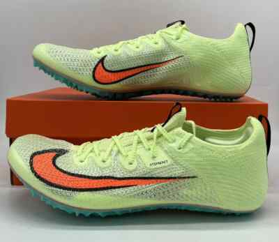 Nike Zoom Superfly Elite 2 Track Spikes Cleat Barely Volt CD4382-700 Mens Size