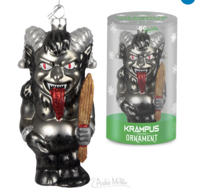 Krampus Christbaumschmuck Kugel zum Aufhängen Neuheit Archie Mcphee Geschenk