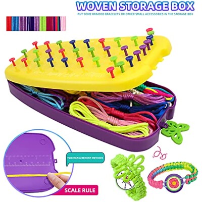 Friendship Bracelet Making Kit For Girls - DIY Jewelry Craft Set With 12 Bracelets & Charms