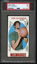 BK - 1969 Topps - Lew Alcindor - #25 - PSA 5 - EX
