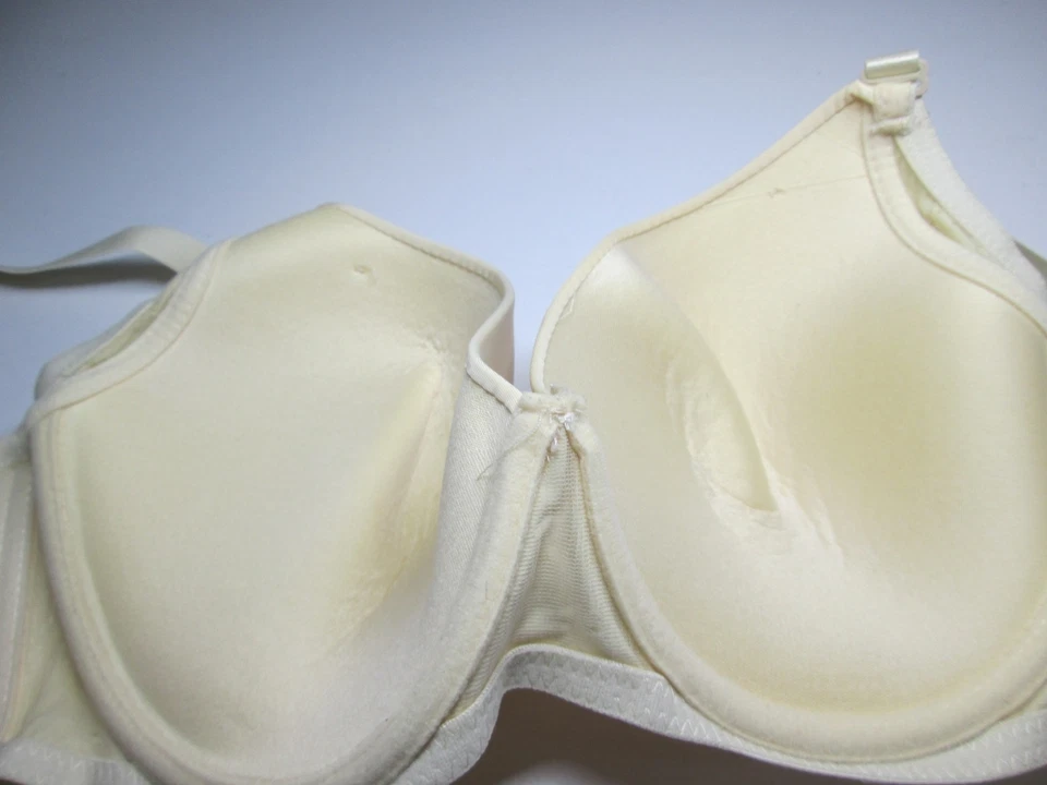 Бюстгальтер Angelina размер 38D цвета слоновой кости на косточках футболка с регулируемыми ремнями нижние - Изображение 2 из 4
